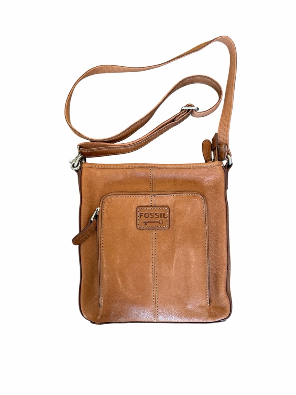 FOSSIL Vintage Brown Leather Crossbody Bag
